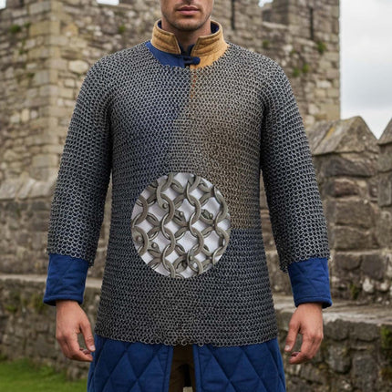 Chainmail Hauberk Shirt – 9mm Round Riveted Rings with Washers