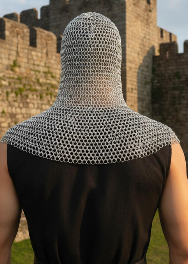 Medieval Butted Chainmail Coif – Ren Faire & LARP