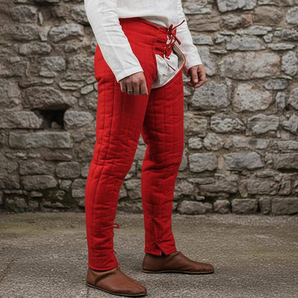 Quilted Cotton Armor Chausses – Medieval Padded Leggings