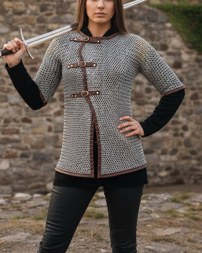 Medieval Chainmail Shirt – Flat Riveted with Washers
