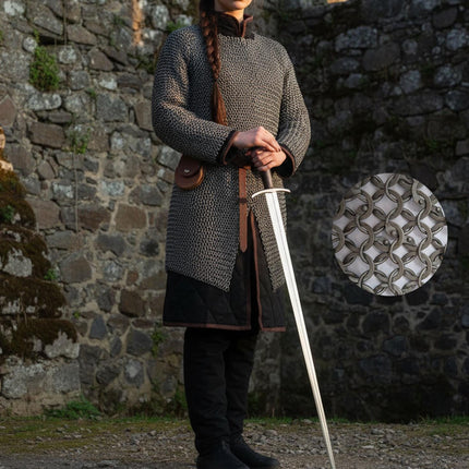 Medieval Knight Chainmail Shirt – 9mm Round Riveted with Washers