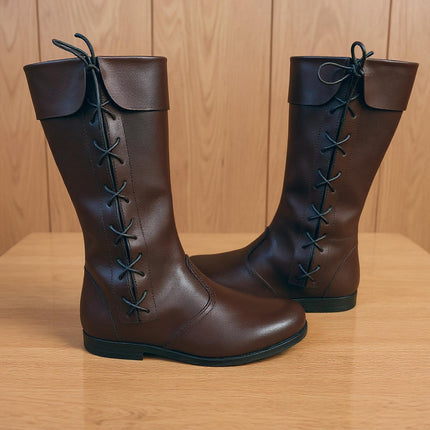 Medieval Tall Leather Boots