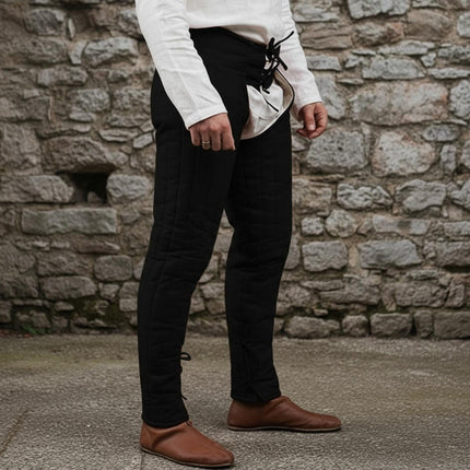 Quilted Cotton Armor Chausses – Medieval Padded Leggings