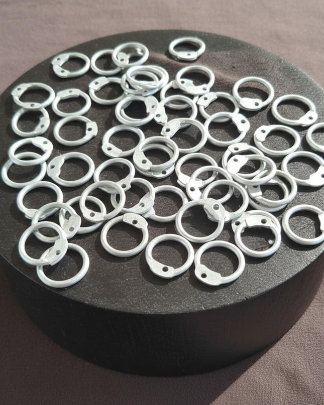 Aluminum Chainmail 9mm Round Ring with Riveted| Free Tool