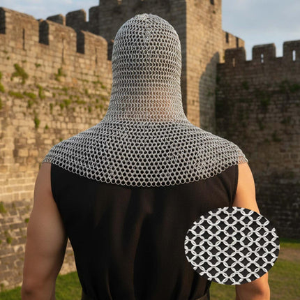 Medieval Butted Chainmail Coif – Ren Faire & LARP