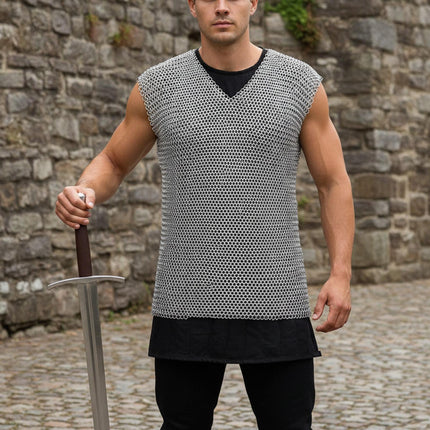 Sleeveless Butted Chainmail Shirt | Renaissance Fair Armor