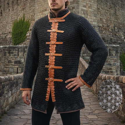 Medieval Chainmail Shirt- 9MM Flat Riveted With Washer