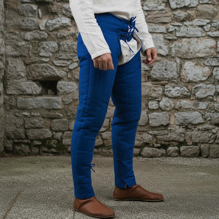 Quilted Cotton Armor Chausses – Medieval Padded Leggings