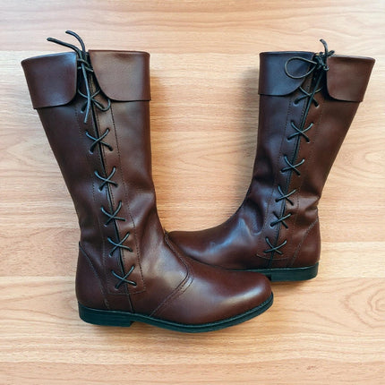 Medieval Tall Leather Boots