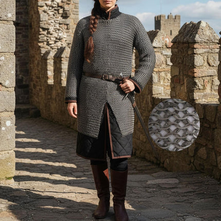Chainmail Shirt | 9mm Flat Riveted Armor with Washers