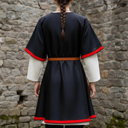 Renaissance Tunic – Black & Red