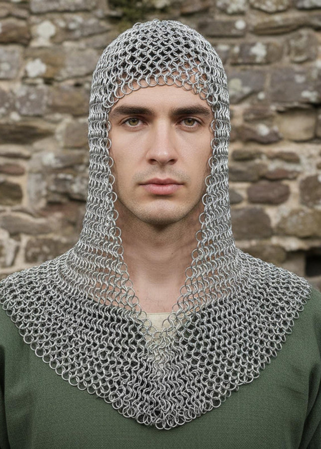 Medieval Butted Chainmail Coif – Ren Faire & LARP