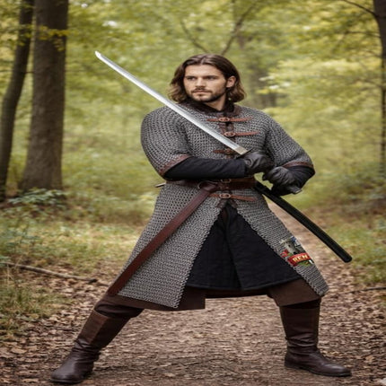Chainmail Armor Shirt – 9mm Round Riveted Rings with Washers