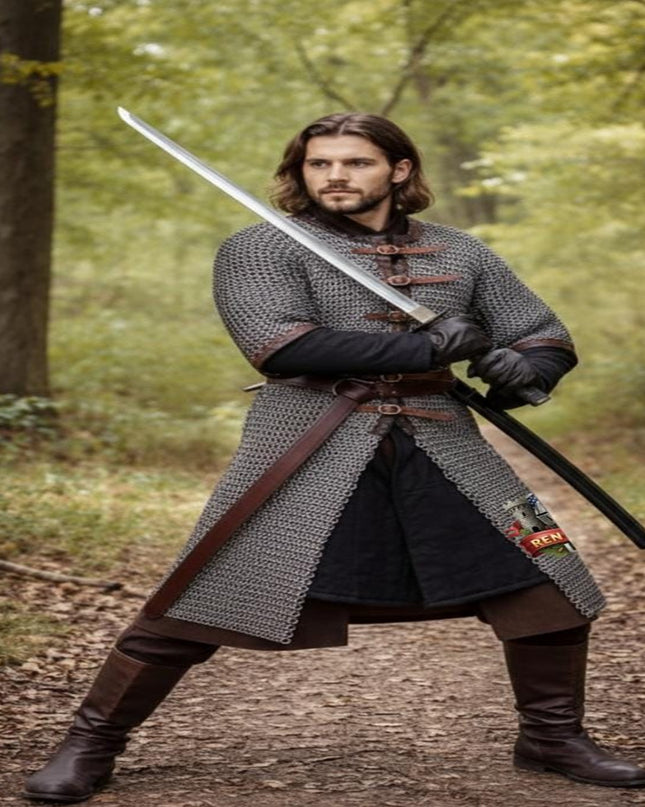 Chainmail Armor Shirt – 8mm Round Riveted Rings with Washers