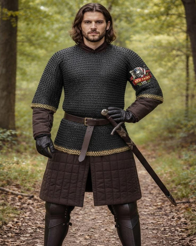 Viking Chainmail Shirt 9mm Flat Riveted with Washers – LARP & Ren Faire