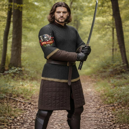 Viking Chainmail Shirt 9mm Round Riveted with Washers – LARP & Ren Faire