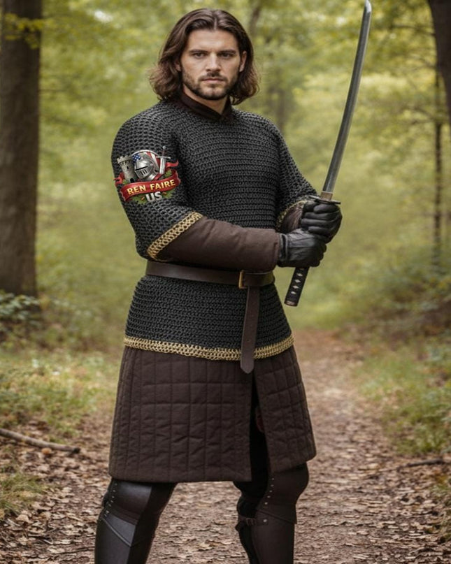 Viking Chainmail Shirt 9mm Round Riveted with Washers – LARP & Ren Faire