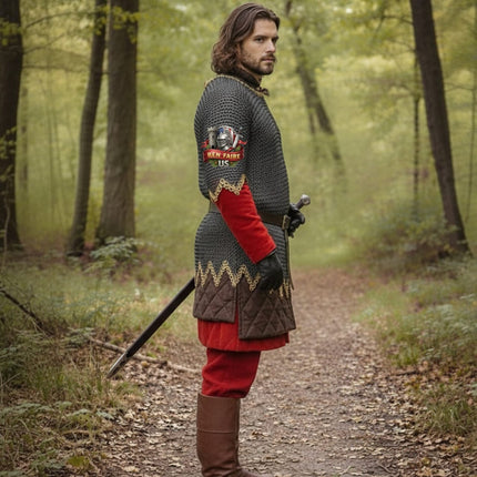 9mm Flat Riveted Chainmail Shirt with Washers – Medieval LARP & Cosplay Armor