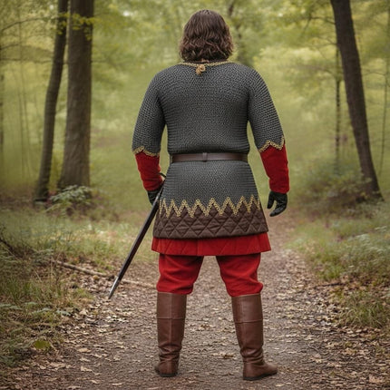 9mm Flat Riveted Chainmail Shirt with Washers – Medieval LARP & Cosplay Armor