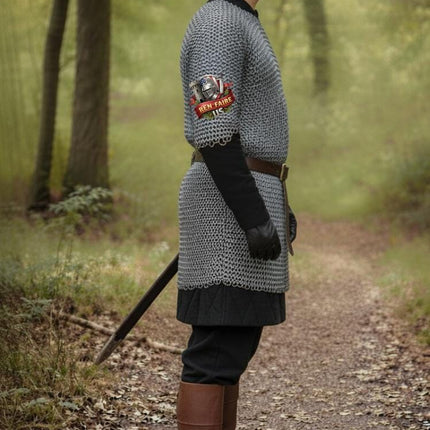 8mm Flat Riveted Chainmail Shirt with Washers – Medieval Knight Armor