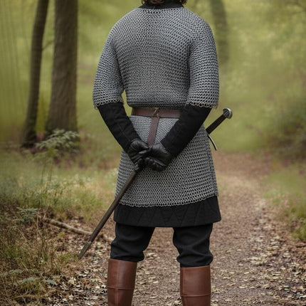 8mm Flat Riveted Chainmail Shirt with Washers – Medieval Knight Armor