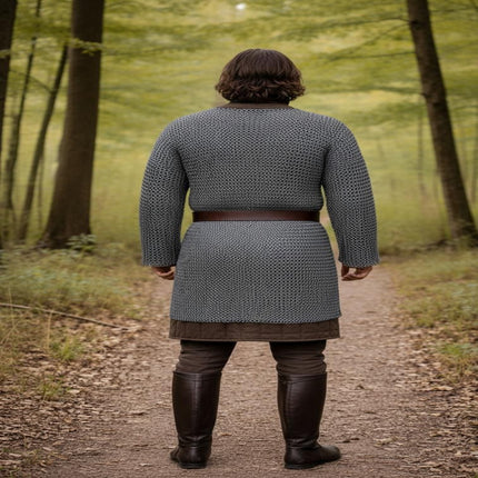 Chainmail Shirt 6mm Flat Riveted with Washers – Viking LARP Armor