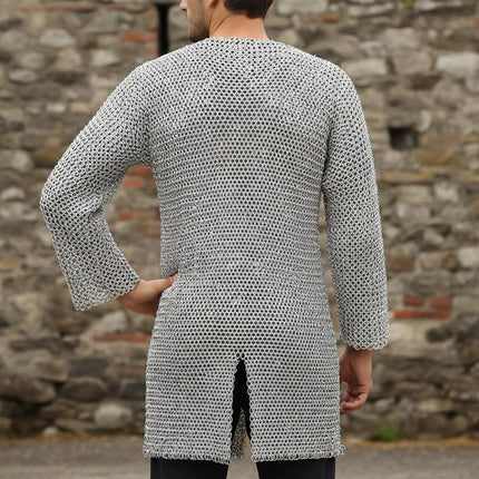 Aluminum Chainmail Shirt – 9mm Round Riveted Rings with Washers