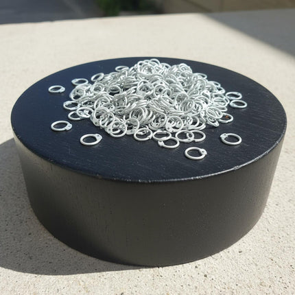 Aluminum Chainmail 9mm Round Ring with Riveted| Free Tool