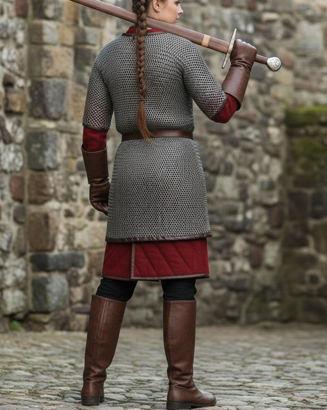 Ren Faire Chainmail Shirt – 8mm Flat Riveted with Washers
