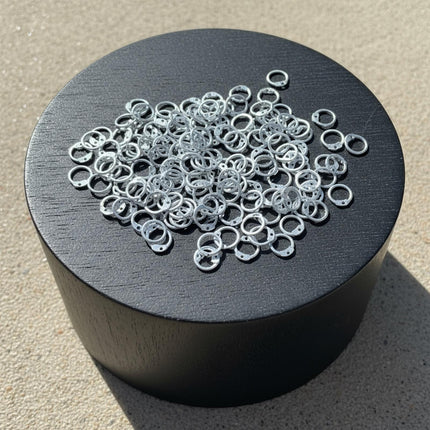 Aluminum Chainmail 9mm Round Ring with Riveted| Free Tool