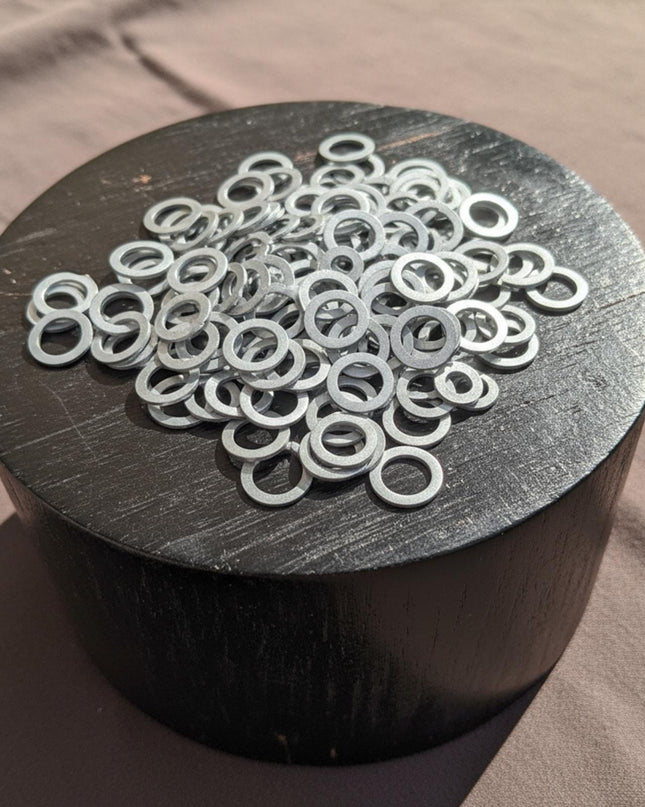 Aluminum 9mm Flat Chainmail Washers