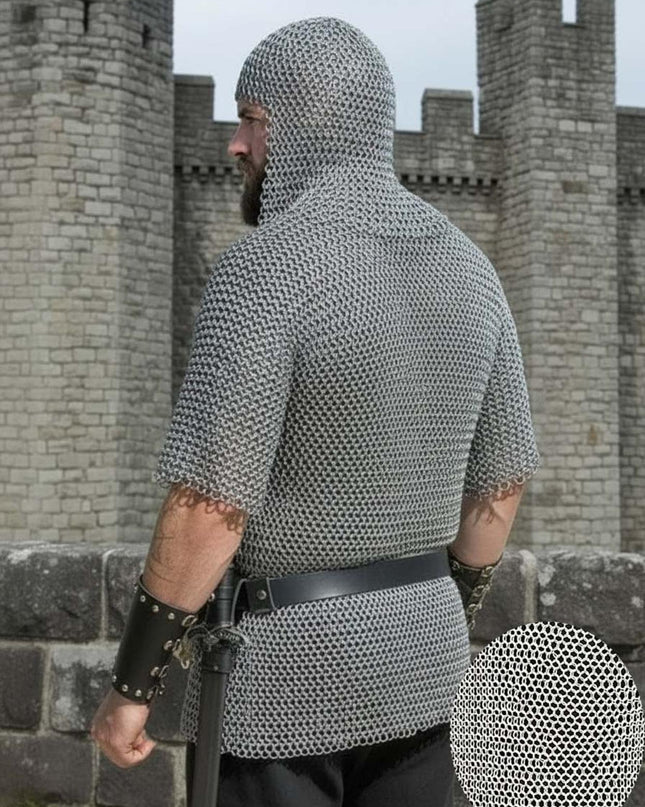 Ren Faire Butted Chainmail Shirt with Coif