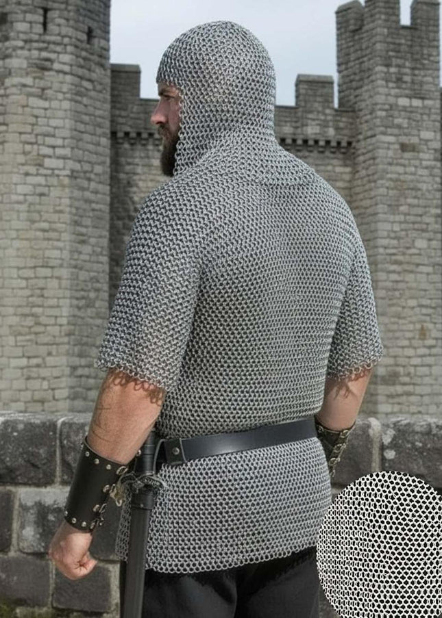 Ren Faire Butted Chainmail Shirt with Coif