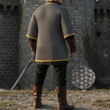 LARP Chainmail Shirt – 9MM Flat Riveted with Washers