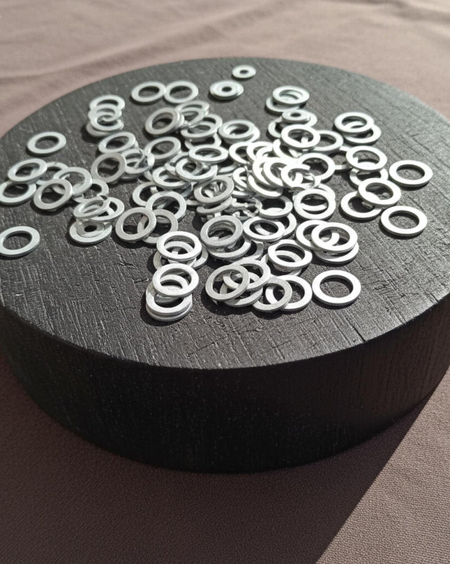 Aluminum 9mm Flat Chainmail Washers