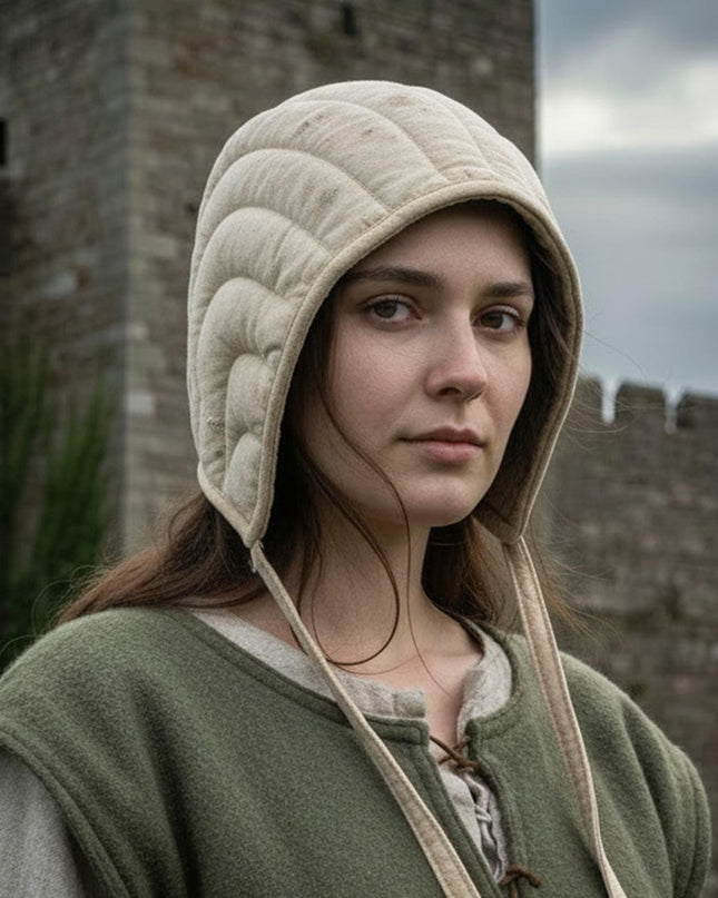 Medieval Padded Arming Cap for Armor & Ren Faire