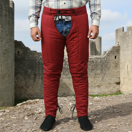 Quilted Cotton Armor Chausses – Medieval Padded Leggings