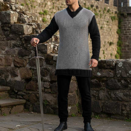 Sleeveless Butted Chainmail Shirt | Renaissance Fair Armor