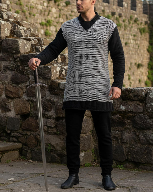 Sleeveless Butted Chainmail Shirt | Renaissance Fair Armor