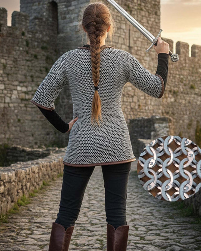 Medieval Chainmail Shirt – Flat Riveted with Washers